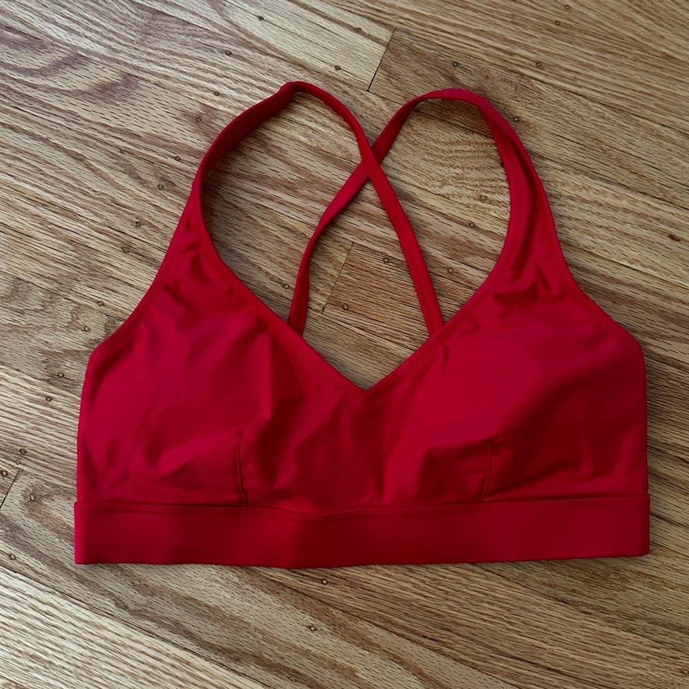 Girlfriend Collective Palma Plunge Bikini Top in S